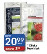 Clicks Face Mask-Each