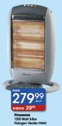 Pineware 1200 Watt 3-Bar halogen Heater-Each