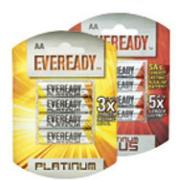 Eveready Platinum Plus AA Batteries 4'Pack