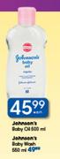 Johnson's Baby Wash-550ml Each
