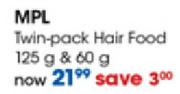 MPL Twin-Pack Hair Food 125gm & 60gm