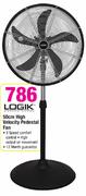 Logik High Velocity Pedestal Fan-50cm