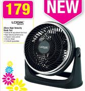 Logik High Velocity Desk Fan-20cm