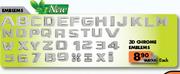 Emblems 3D Chrome-Each