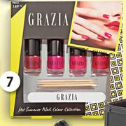 Grazia 4 Pack Hot Summer Nail Colour Collection