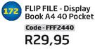 Flip File Display Book A4 40 Pocket(FFF2440)
