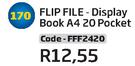Flip File Display Book A4 20 Pocket(FFF2420)