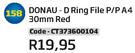 Donau D Ring File P/P A4 30mm Red(CT373600104)