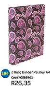2 Ring Binder Paisley A4(GSB3401)