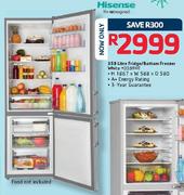 Hisense 359ltr Fridge/Bottom Freezer White-H3598ME