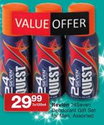 Revlon 24Seven Deodorant Gift Set For Men-3X120ml