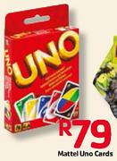Mattel Uno Cards