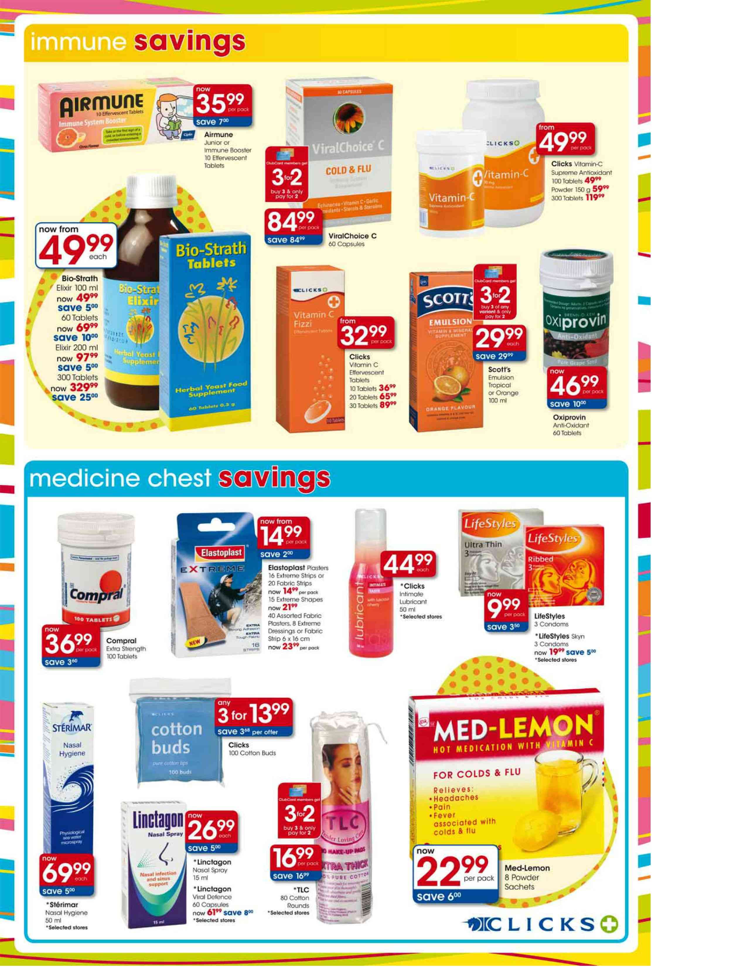 Special Clicks Vitaminc Effervescent10 Tablets — www.guzzle.co.za
