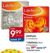 Life Style Condoms-3's Pack