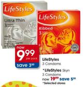 Life Style Condoms-3's Pack