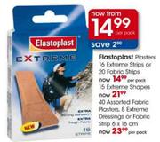 Elastoplast Plaster 16 Extreme Strips or 20 Fabric Strips Pack