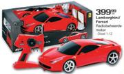 Lamborghini/Ferrari Radiobeheerde Motor Skaal 1:12-Elk