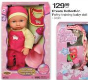 Dream Collection Potty-Training Baby Doll 30Cm-Per Set