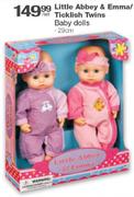 Little Abbey & Emma/Ticklish Twins Baby Dolls 29Cm-Per Set