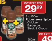 3X100ml Robertsons Spice