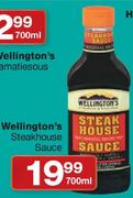 Wellington's Steakhouse Sauce-700ml