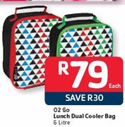 02 Go Lunch Dual Cooler Bag-6L Each