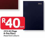 2014 A5 Page A-Day Diary