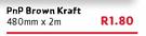 Pnp Brown Kraft-480mm x 2m