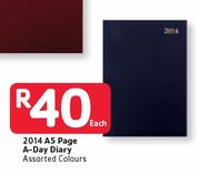 2014 A5 Page A-Day Diary