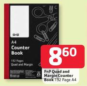 Pnp Quad And Margin Counter Book 192 Page A4
