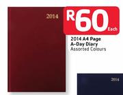 2014 A4 Page A-Day Diary