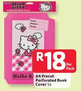 A4 Precut Perforated Book Cover-5's Per Pack