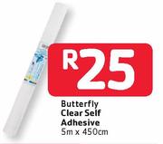 Butterfly Clear Self Adhesive 5mX450cm