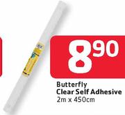 Butterfly Clear Self Adhesive-2mx460Cm