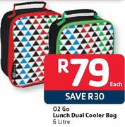 O2 Go Lunch Dual Cooler Box-6L Each