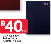 2014 A5 Page A-Day Diary