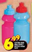 Cutting Edge Mini Sports Bottles-400ml Each