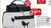 Flirt Poodle Design 2-Tone Purse-Each
