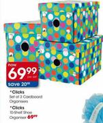 Clicks 10-Shelf Shoe Organiser-Per Set