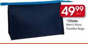 Clicks Men's Navy Traveller bags-Each