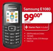 Samsung E1080 On POrepaid+Starter Pack Included