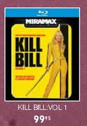 kill Bill Vol:1 Blu-Ray Disc