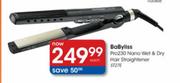 BaByliss Pro230 Nano Wet & Dry Hair Straightener