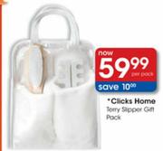 Clicks Home Terry Slipper Gift Pack-Per Pack