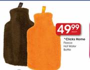 Clicks Home Fleece Hot water Bottle-Each