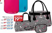 Flirt Fob Shoe Print 4-In-1 Funky Toiletry Bag