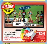 Samsung HD Ready Plasma TV-(43")108cm