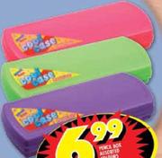 Pencil Box Assorted Colours-20cm-Each