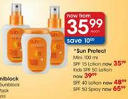 Sun Protect Mini SPF 15 Lotion-100ml Each