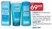 L'Oreal Anti-Regreasing Moisturiser-75ml Each
